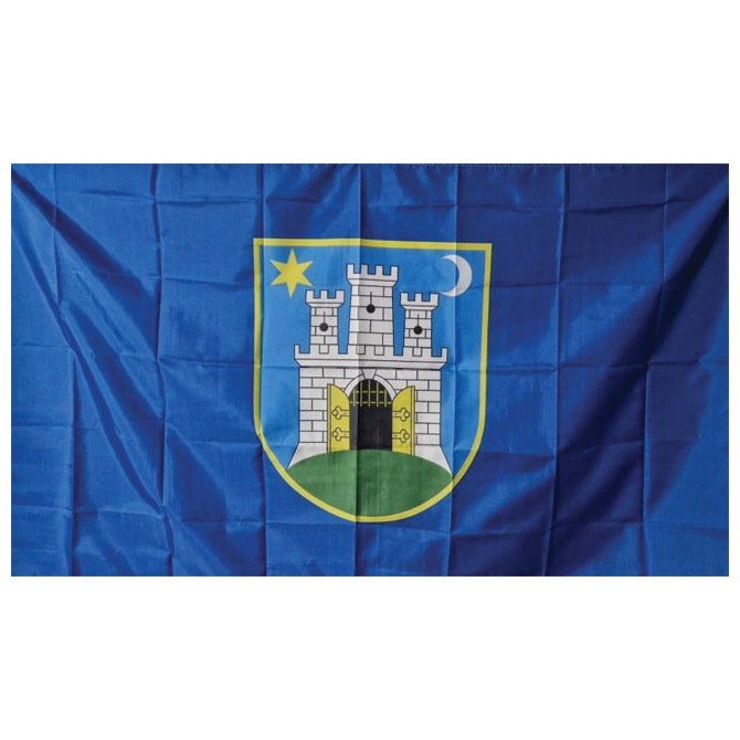 Zastava grad Zagreb 100x200 cm MESH vanjska-bez resica!! Cijena