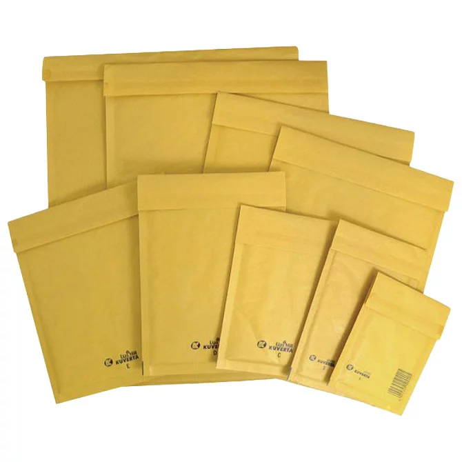 Kuverte sa zračnim jastukom 26x36/24x34 cm “F/G” pk100 žute Cijena