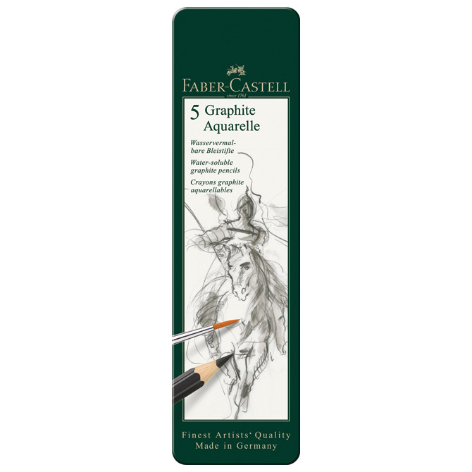 Olovka grafitna pk5 u metalnoj kutiji Aquarelle Faber-Castell 117805 Cijena