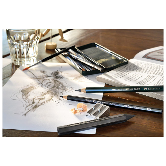Olovka grafitna pk5 u metalnoj kutiji Aquarelle Faber-Castell 117805 Cijena