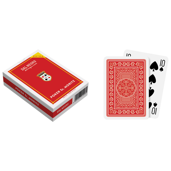 Karte igraće za poker St.Moritz extra - Dal Negro crvene Cijena