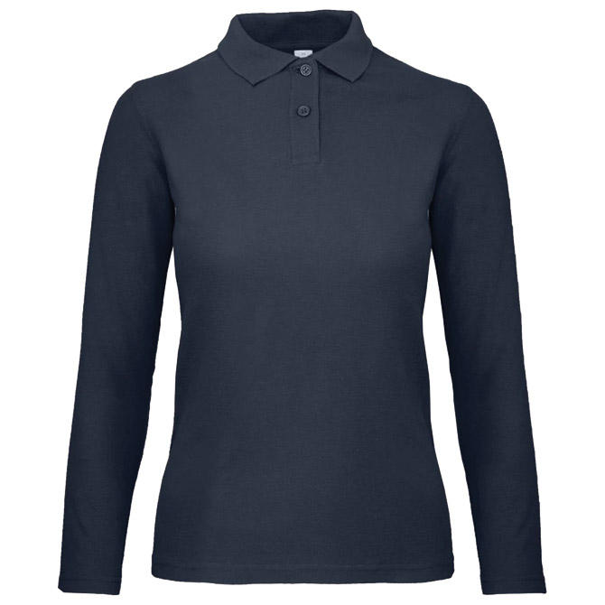Majica dugi rukavi polo B&C ID.001 LSL/women 180g tamnoplava 2XL!! Cijena