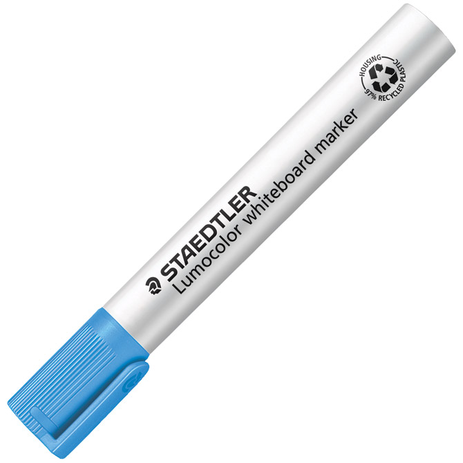 Marker za bijelu ploču 2mm reciklirani Lumocolor Staedtler 351-30 svijetlo plavi Cijena