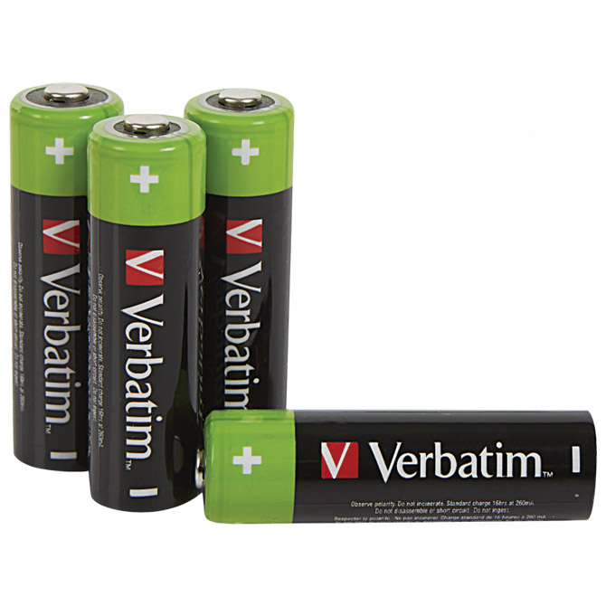 Baterija za punjenje 1,2V AA pk4 Verbatim 49517 LR6 blister Cijena
