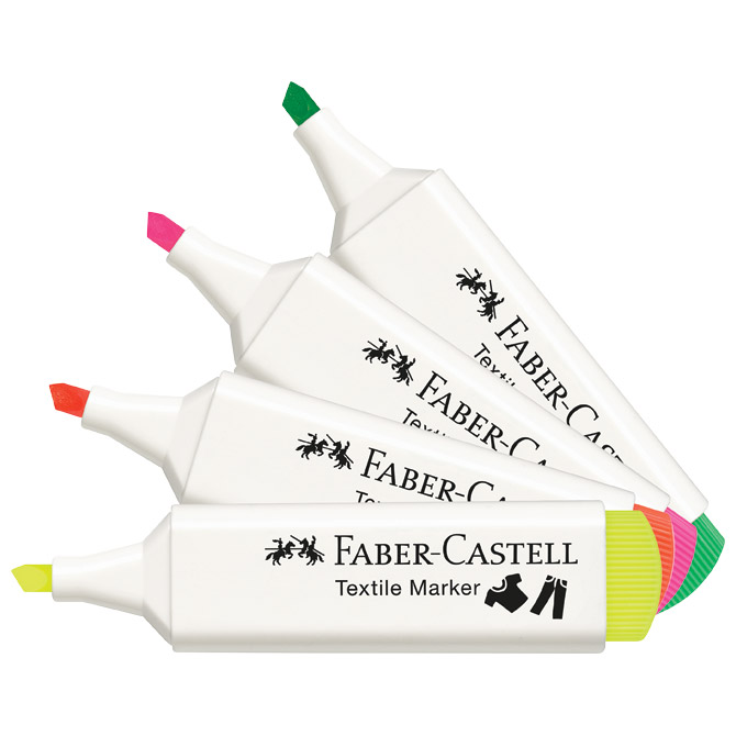 Marker za tekstil 1-5mm pk4 neon Faber-Castell 159591 sortirano blister Cijena