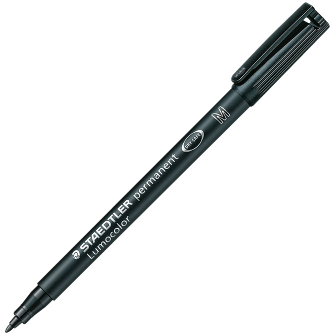 Marker permanentni 1 mm reciklirani Lumocolor Staedtler 317-9 BKDA crni blister Cijena