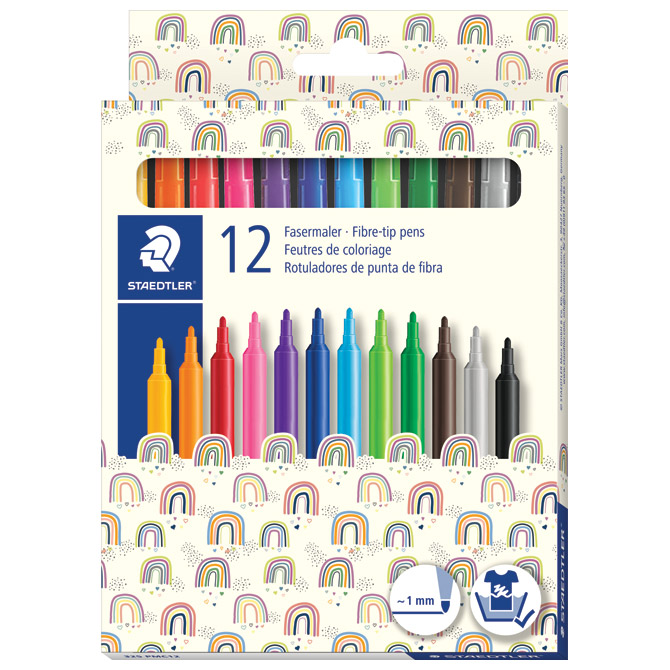 Flomaster školski  12boja Pattern Mix Staedtler 325 PMC12!! Cijena