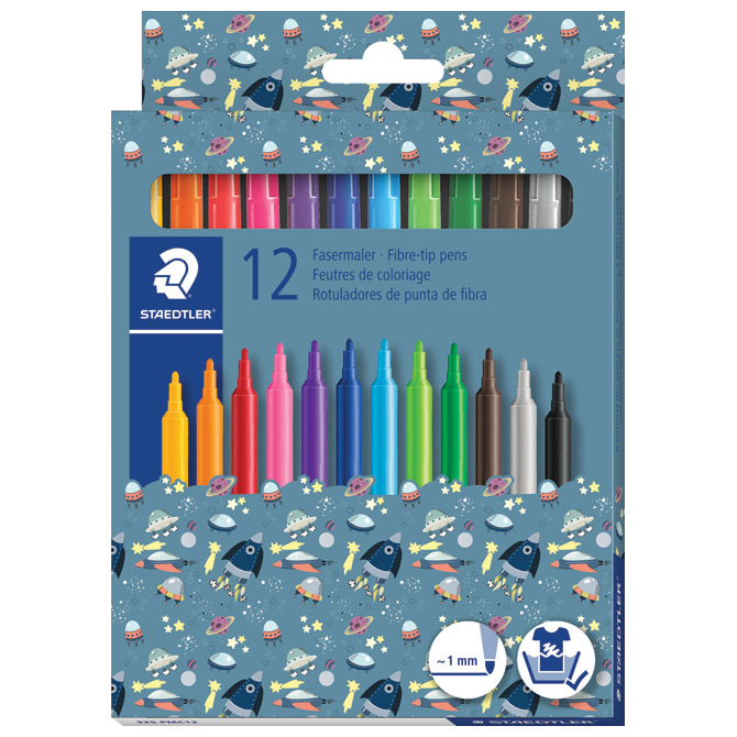 Flomaster školski  12boja Pattern Mix Staedtler 325 PMC12!! Cijena