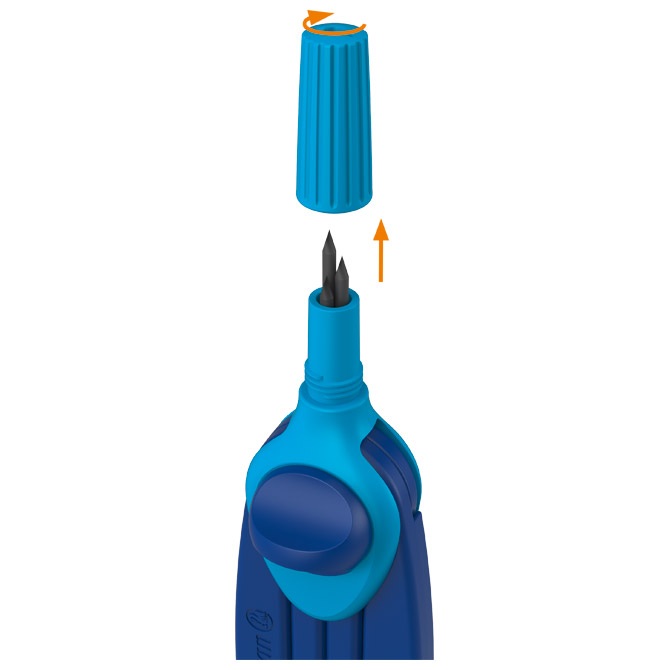 Šestar školski+mine+šiljilo za mine Pelikan Griffix 700818 plavi blister Cijena