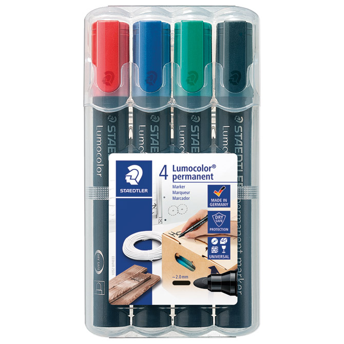 Marker permanentni 2mm pk4 Lumocolor Staedtler 352 WP4 Cijena