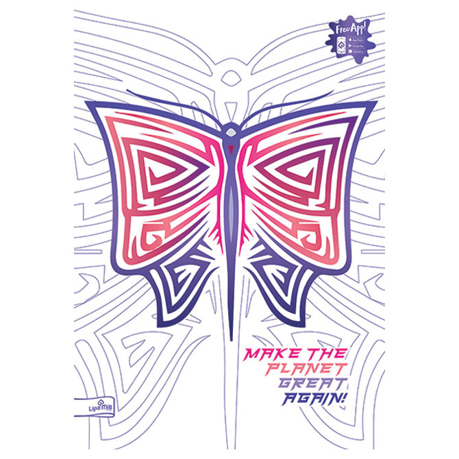 Teka meki uvez A4 karo 40+2L 80g Animals metallic-Smartlines Mar Mar sortirani motivi!! Cijena