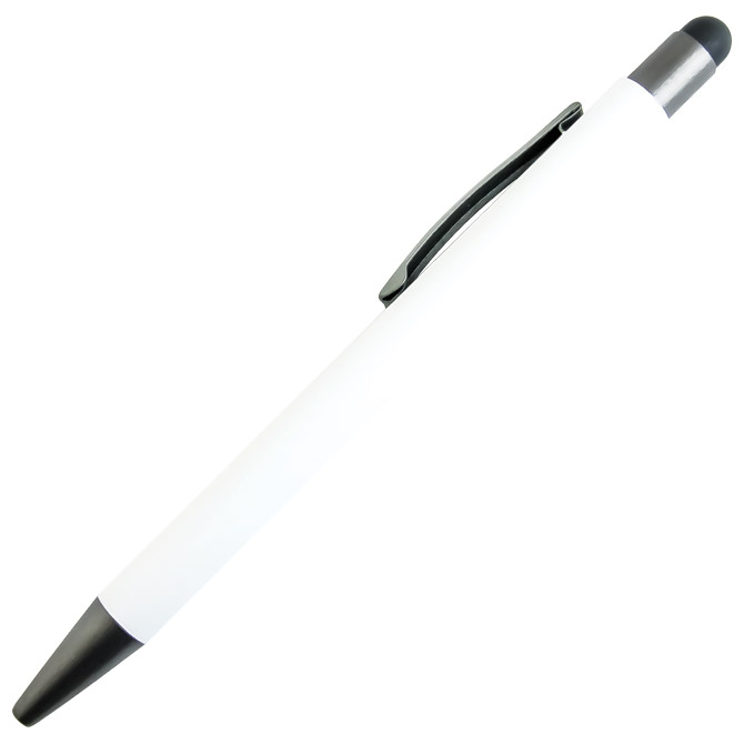 Olovka kemijska metalna gumirana+touch pen YFA 2665C Bergen bijelo/antracit Cijena