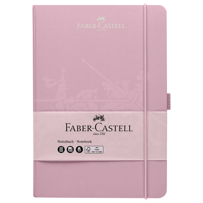 Notes 14,5x21cm karo 96L 100g s gumicom Faber-Castell 100 278 26 rozi Cijena