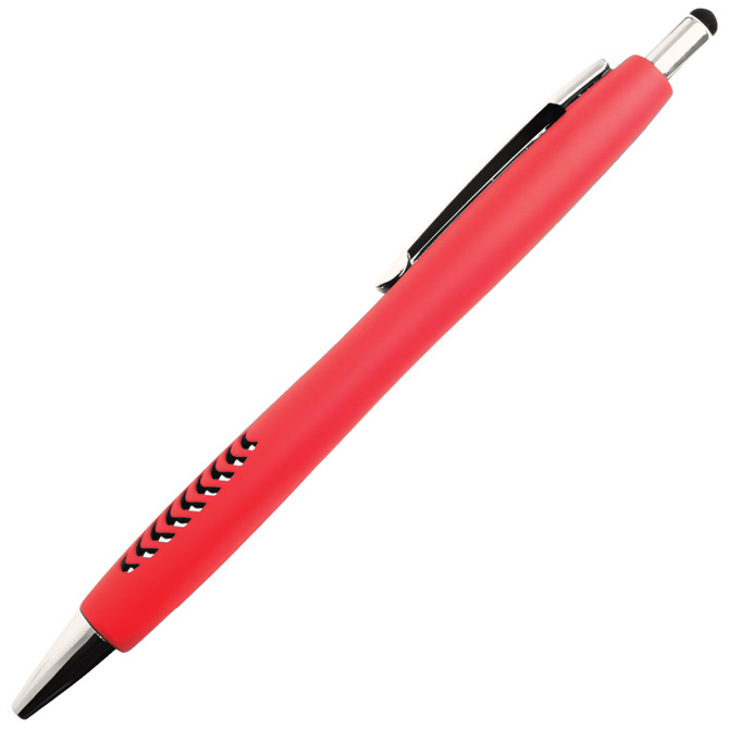 Olovka kemijska metalna gumirana grip+touch pen YCD1006TR Melbourne crvena Cijena