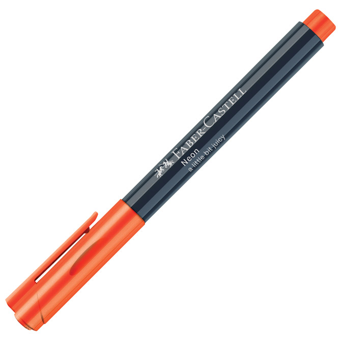 Marker permanentni 1-2mm Neon Faber-Castell 160815 narančasti!! Cijena