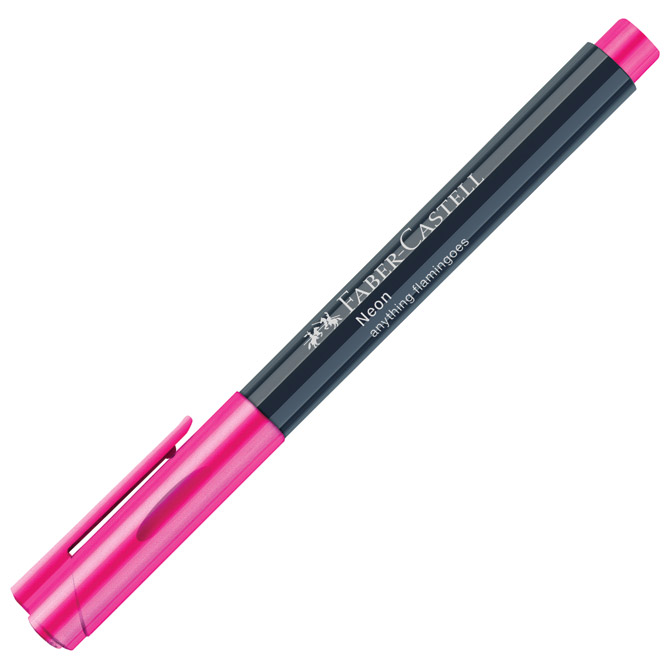 Marker permanentni 1-2mm Neon Faber-Castell 160828 rozi!! Cijena