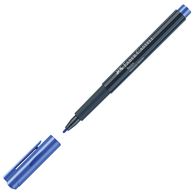 Marker permanentni 1-2mm Neon Faber-Castell 160851 plavi Cijena