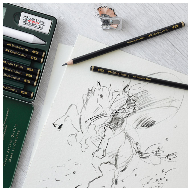 Olovka grafitna HB Pitt graphite matt Faber-Castell 115200 Cijena