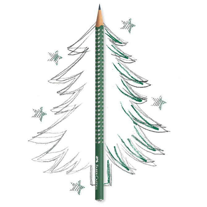 Olovka grafitna B Sparkle Faber-Castell 118239 tamnozelena Cijena