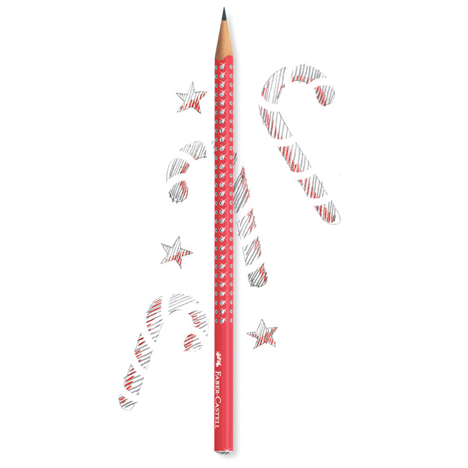 Olovka grafitna B Sparkle Faber-Castell 118240 crvena Cijena