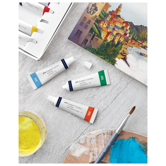 Boje uljne u tubi  9mlx12boja Faber-Castell 379512 blister Cijena