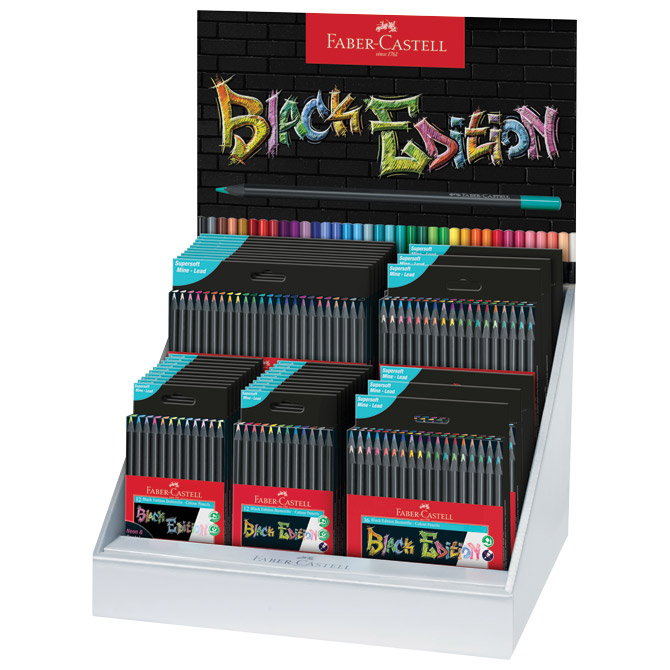 Boje drvene  12boja trokutaste Black Edition neon+pastel Faber-Castell 116410 blister Cijena