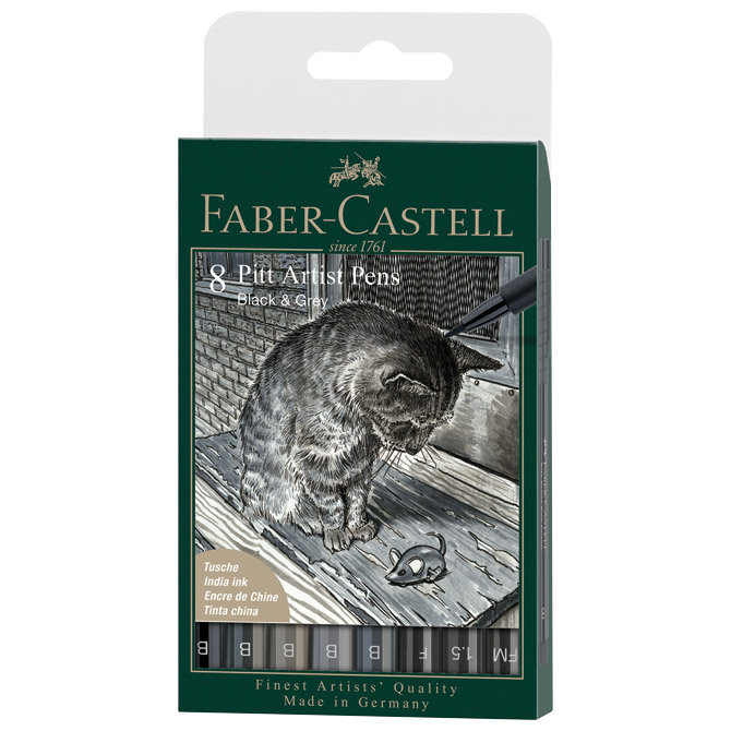 Set Pitt artist pk8  Gray&Black Faber-Castell 167171 blister Cijena