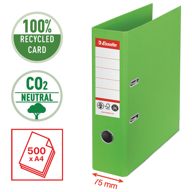 Registrator A4 široki samostojeći CO2 neutral Vivida Esselte 627567 zeleni Cijena
