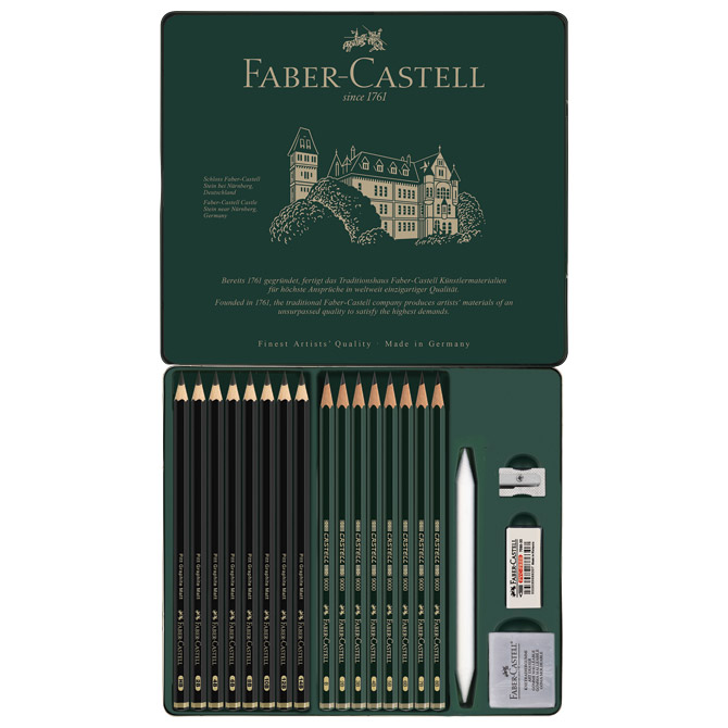 Set Pitt graphite matt & Castell 9000 pk20 Faber Castell 115224 Cijena