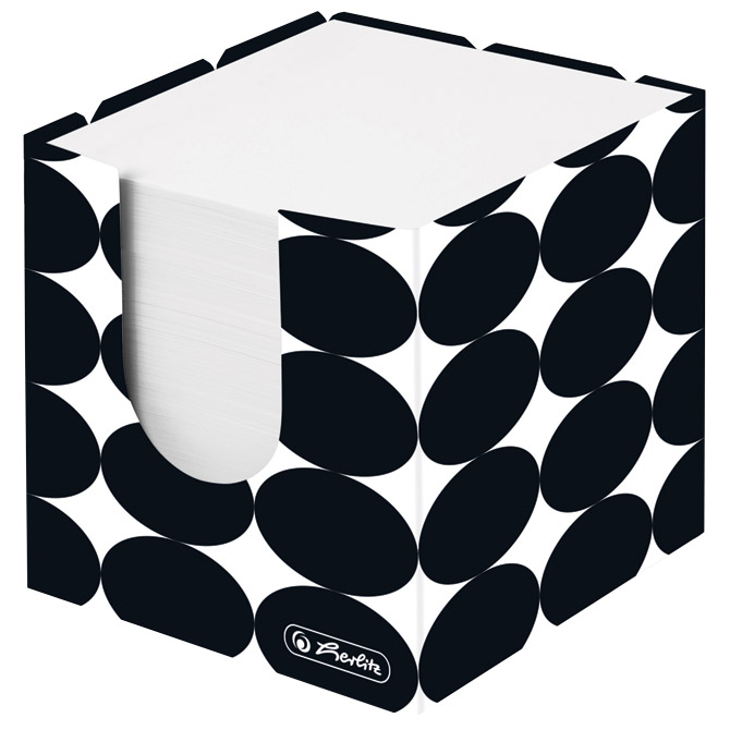 Blok kocka karton 9x9x9cm s papirom bijeli ljepljeni Just Black Herlitz 50040100 Cijena