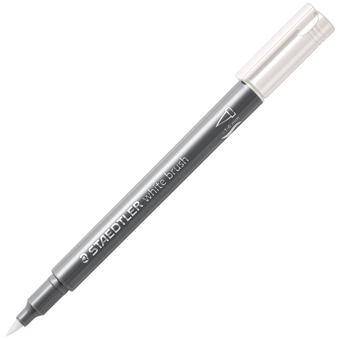 Marker nepermanentni 1-6mm Metallic brush Staedtler 8321-0 bijeli Cijena