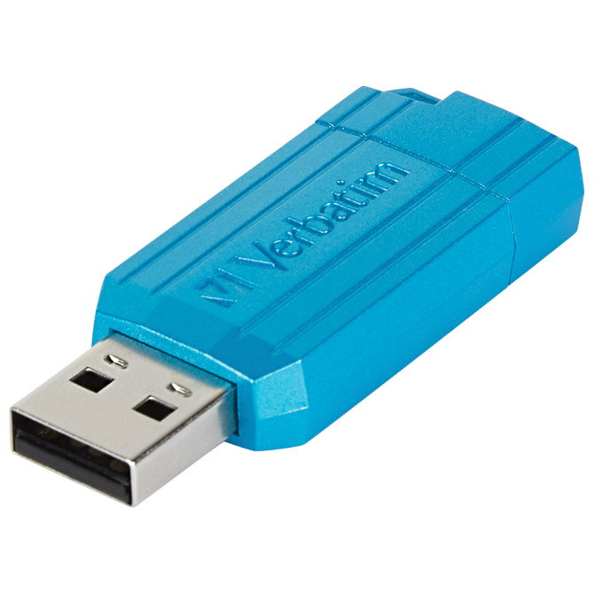 Memorija USB 64GB 2.0 PinStripe Verbatim 49961 plava blister Cijena