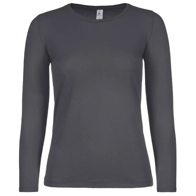 Majica dugi rukavi B&C #E150/women LSL tamnosiva L!! Cijena