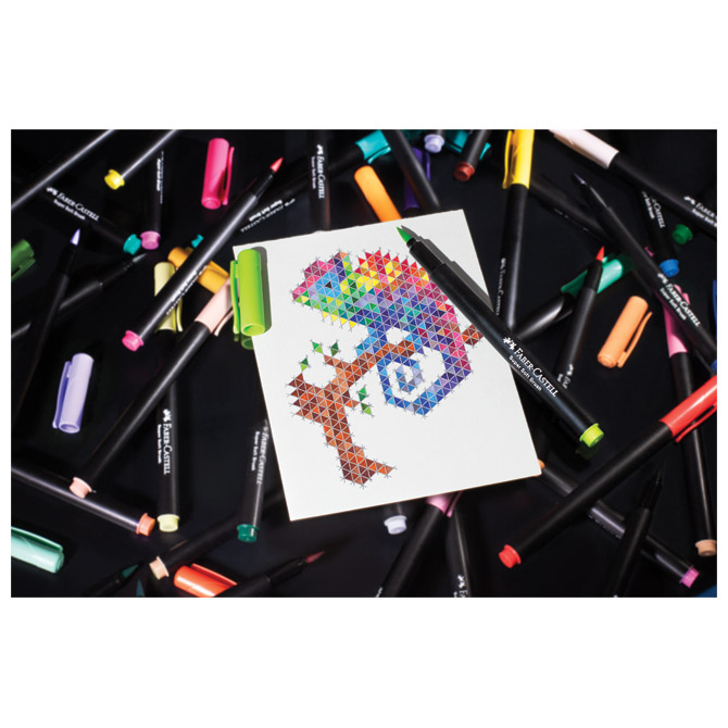 Flomaster brushpen  50boja Black Edition Faber Castell 116454 blister Cijena