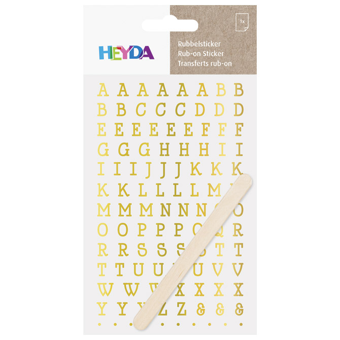 Naljepnice ukrasne Slova Heyda 20-37809 65 zlatne blister Cijena