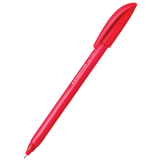 Olovka kemijska ball Staedtler 4320 F-2 crvena Cijena