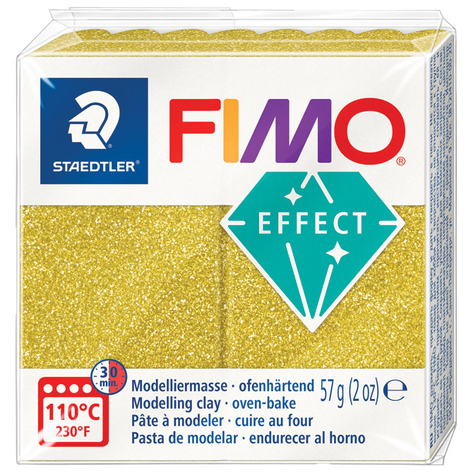 Masa za modeliranje   57g Fimo Effect Glitter Staedtler 8010-112 glitter zlatna Cijena