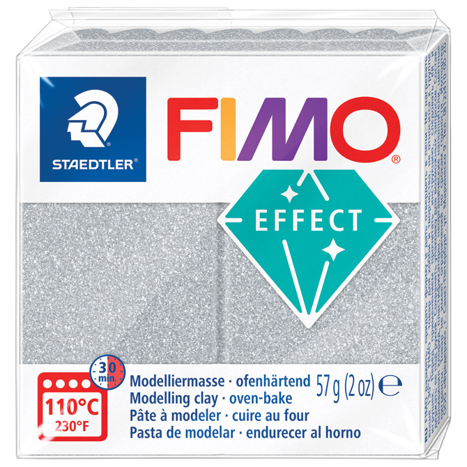 Masa za modeliranje   57g Fimo Effect Glitter Staedtler 8010-812 glitter srebrna Cijena