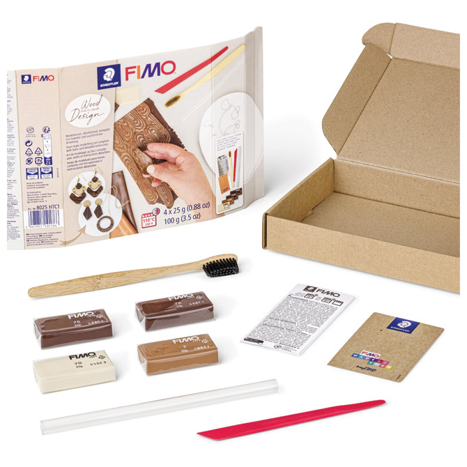 Set za modeliranje Fimo Soft “WOOD EFFECT” Staedtler 8025 HTC1 blister!! Cijena