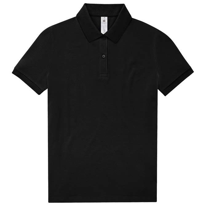 Majica kratki rukavi B&C MyPolo180 Women 180g crna M  Cijena