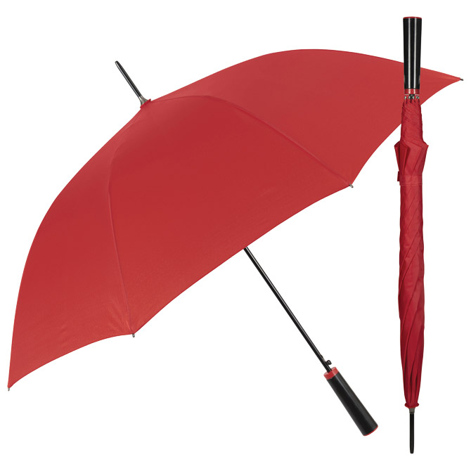 Kišobran automatik s plastičnom drškom Promo Walking Around Perletti 96011-03 crveni Cijena