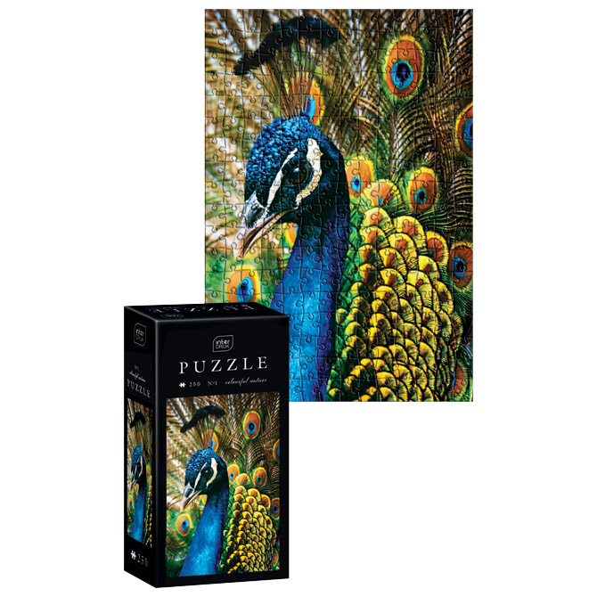 Puzzle 250 kom Colorful nature 1 Peacock Interdruk Cijena