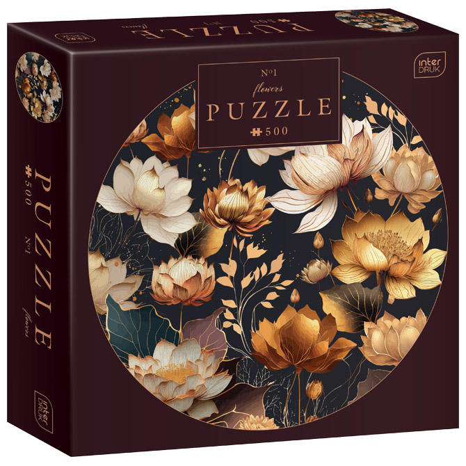 Puzzle 500 kom okrugle Flowers 1 Interdruk Cijena