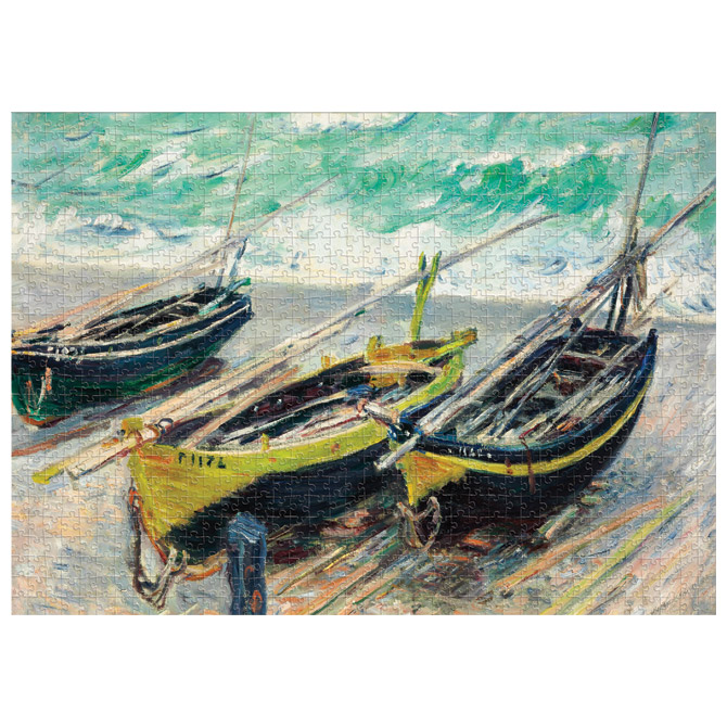 Puzzle 1000 kom tuba ART.2 Claude Monet “Three Fishing Boats” Interdruk Cijena