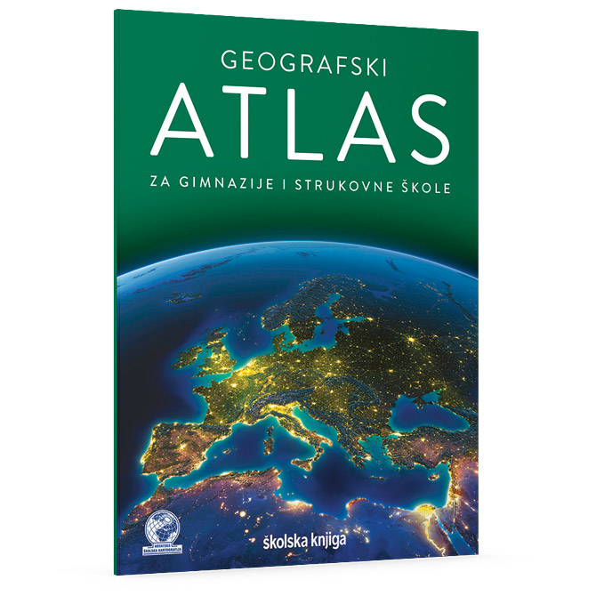 Atlas geografski za gimnazije i strukovne škole Školska Knjiga-NOVO Cijena