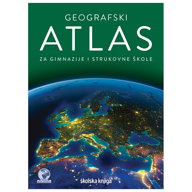 Atlas geografski za gimnazije i strukovne škole Školska Knjiga-NOVO Cijena