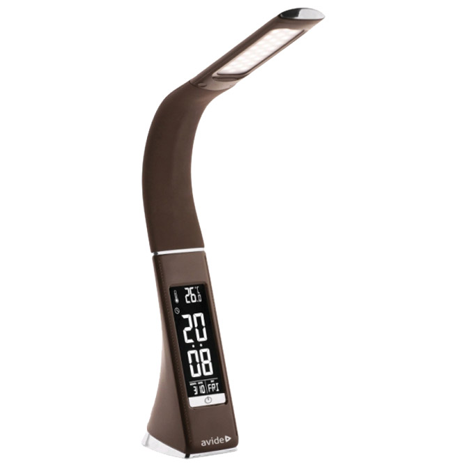 Svjetiljka stolna LED Business umjetna koža Avide smeđa Cijena