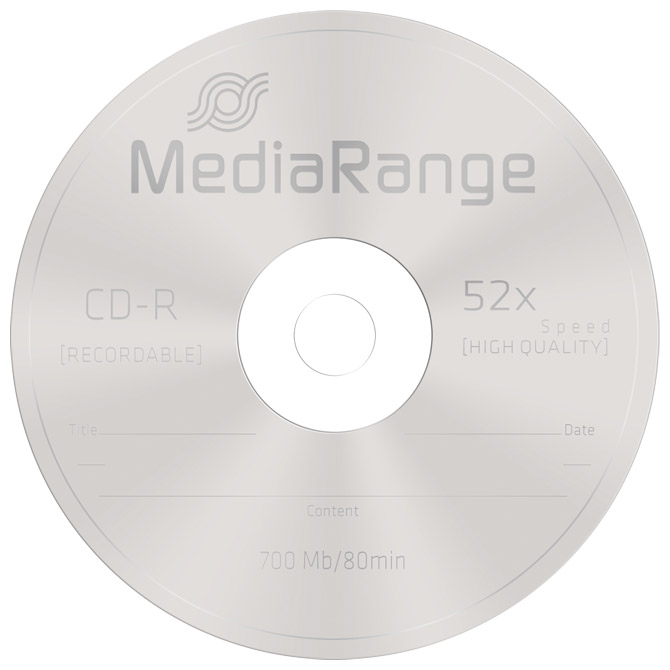 CD-R 700/80 52x slimcase pk10 MediaRange MR205 Cijena