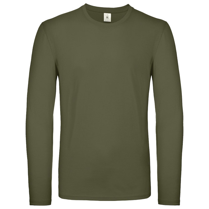 Majica dugi rukavi B&C #E150 LSL maslinasto zelena M Cijena
