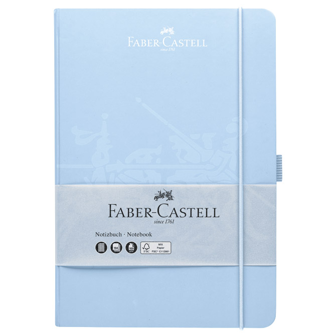 Notes 14,5x21cm karo 96L 100g s gumicom Faber Castell 10 244 358 sky blue Cijena